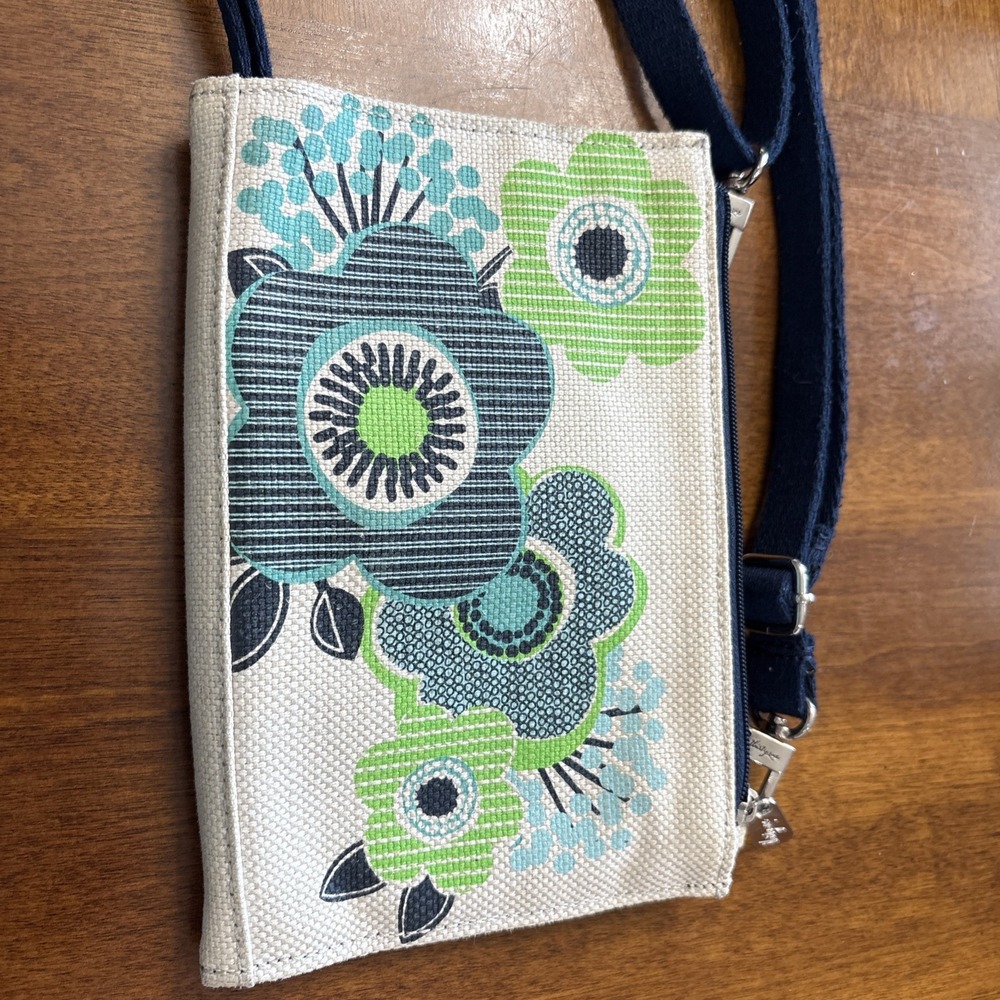 Retired Thirty One Bag Wallet Crossbody Clutch Floral Lightweight‎ Zip Magnetic